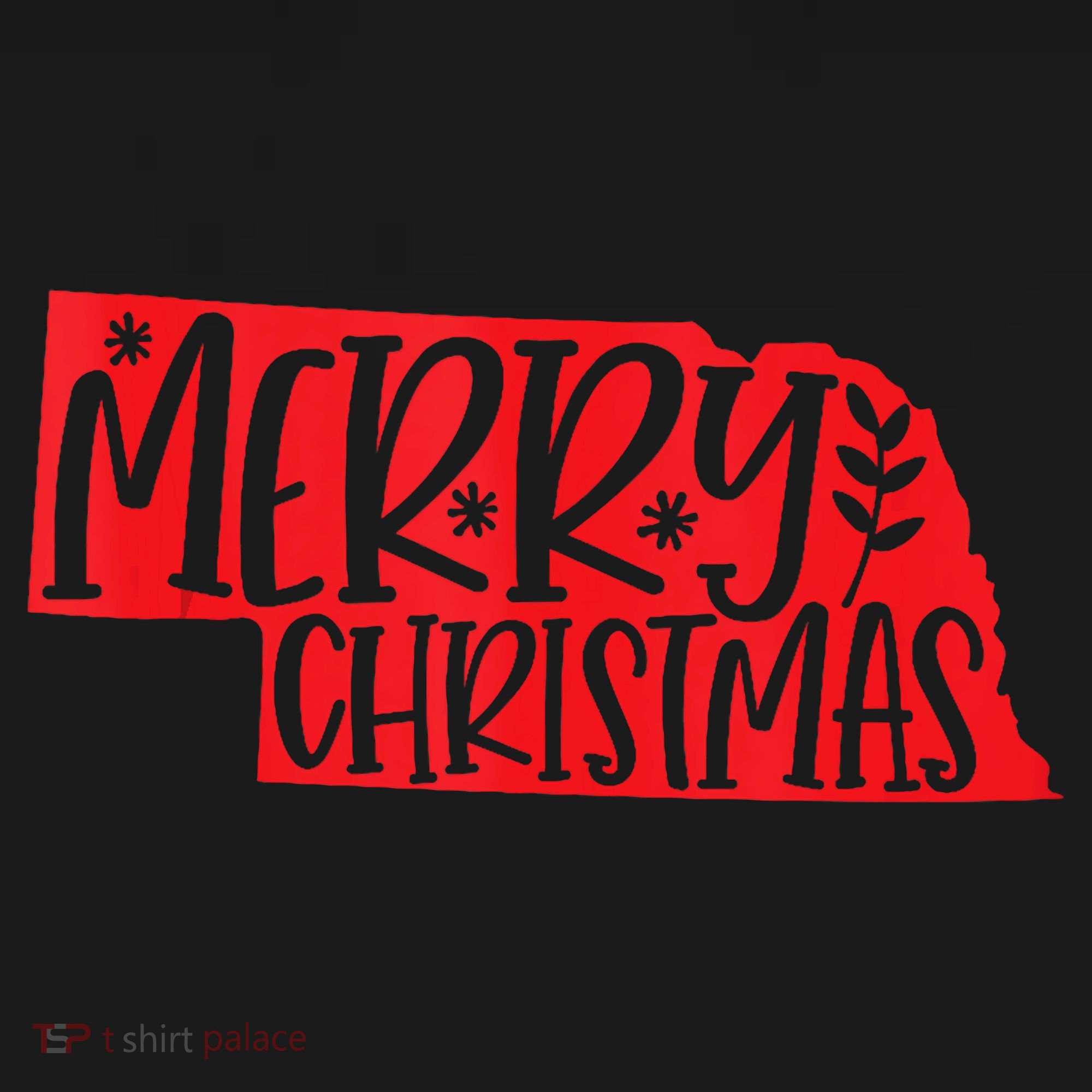 Merry Christmas Nebraska Tank Top Polo