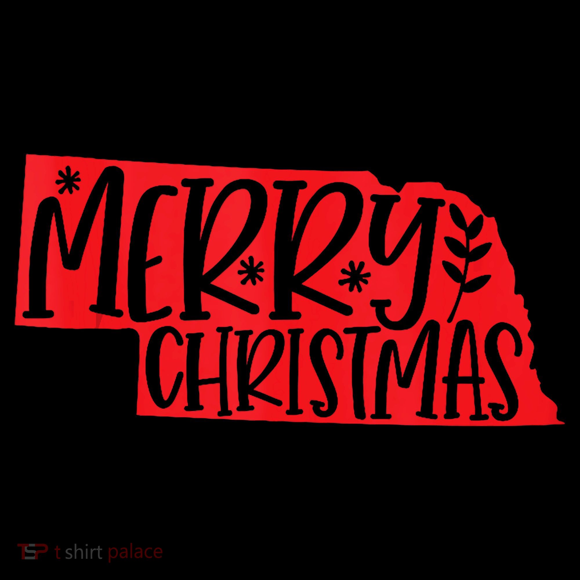 Merry Christmas Nebraska Tank Top Mousepad