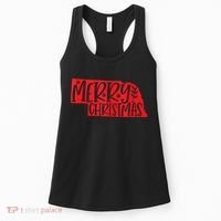 Merry Christmas Nebraska Tank Top Women's Tank Top thumb 0