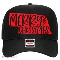 Merry Christmas Nebraska Tank Top Hat thumb 0