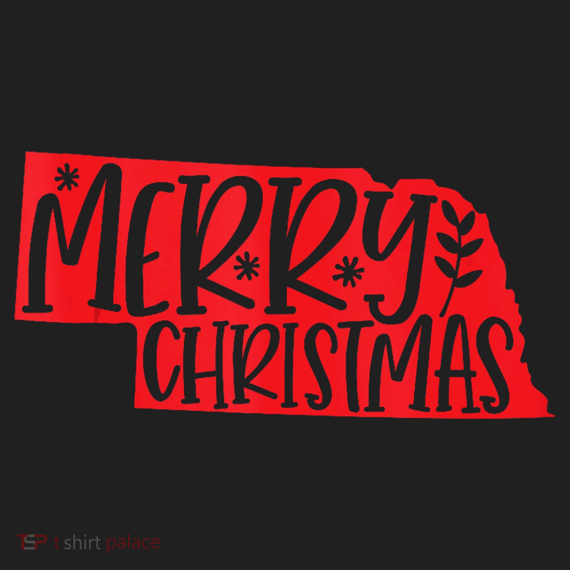 Merry Christmas Nebraska Tank Top Hat
