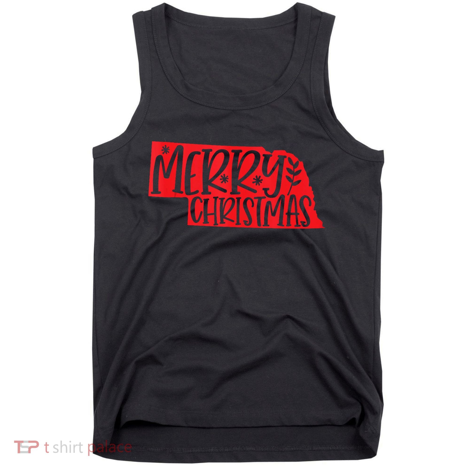 Merry Christmas Nebraska Tank Top Tank Top