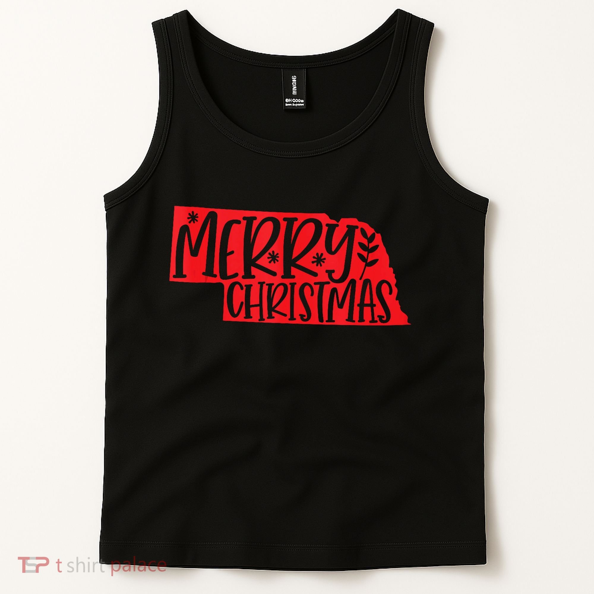 Merry Christmas Nebraska Tank Top Tank Top