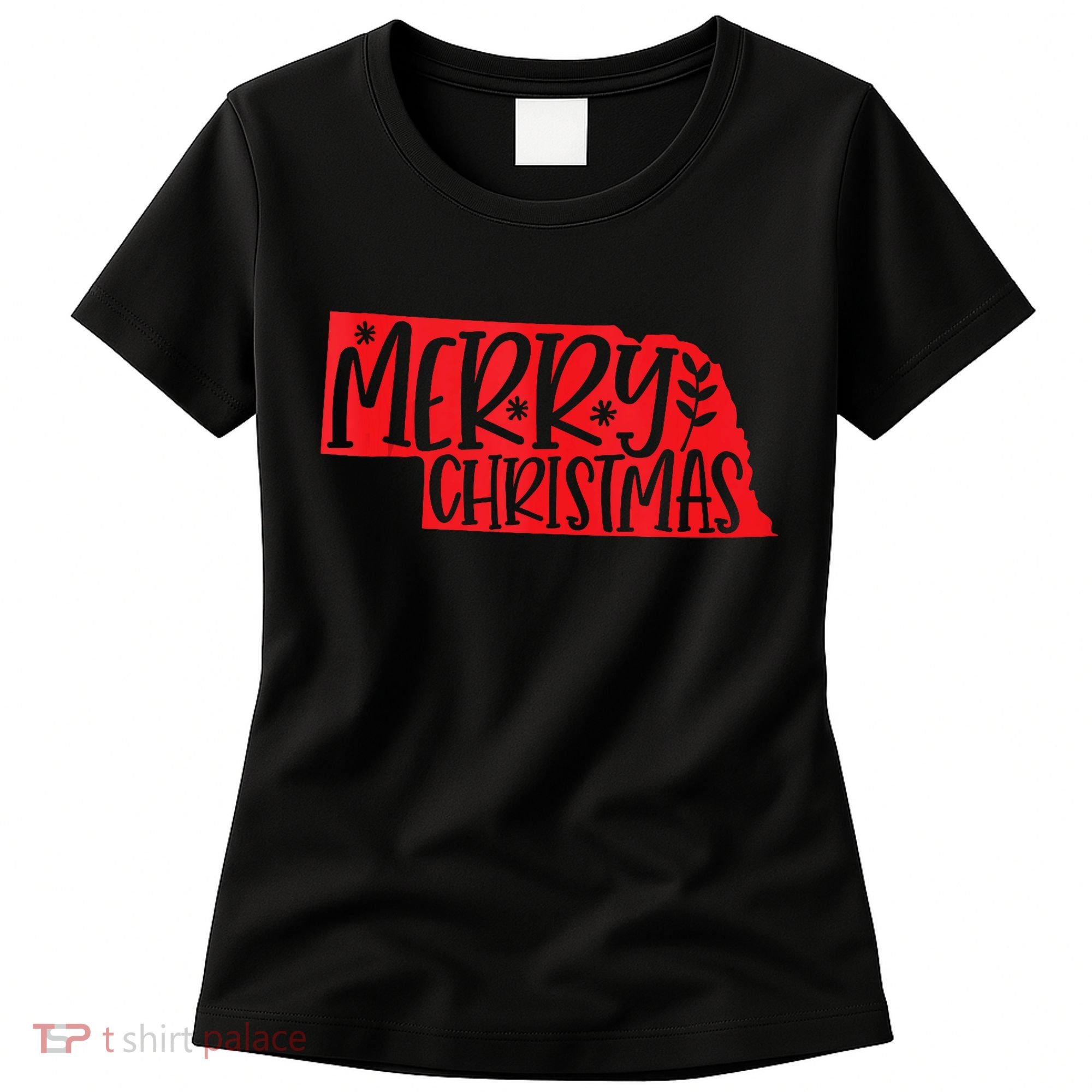 Merry Christmas Nebraska Tank Top Women's T-Shirt