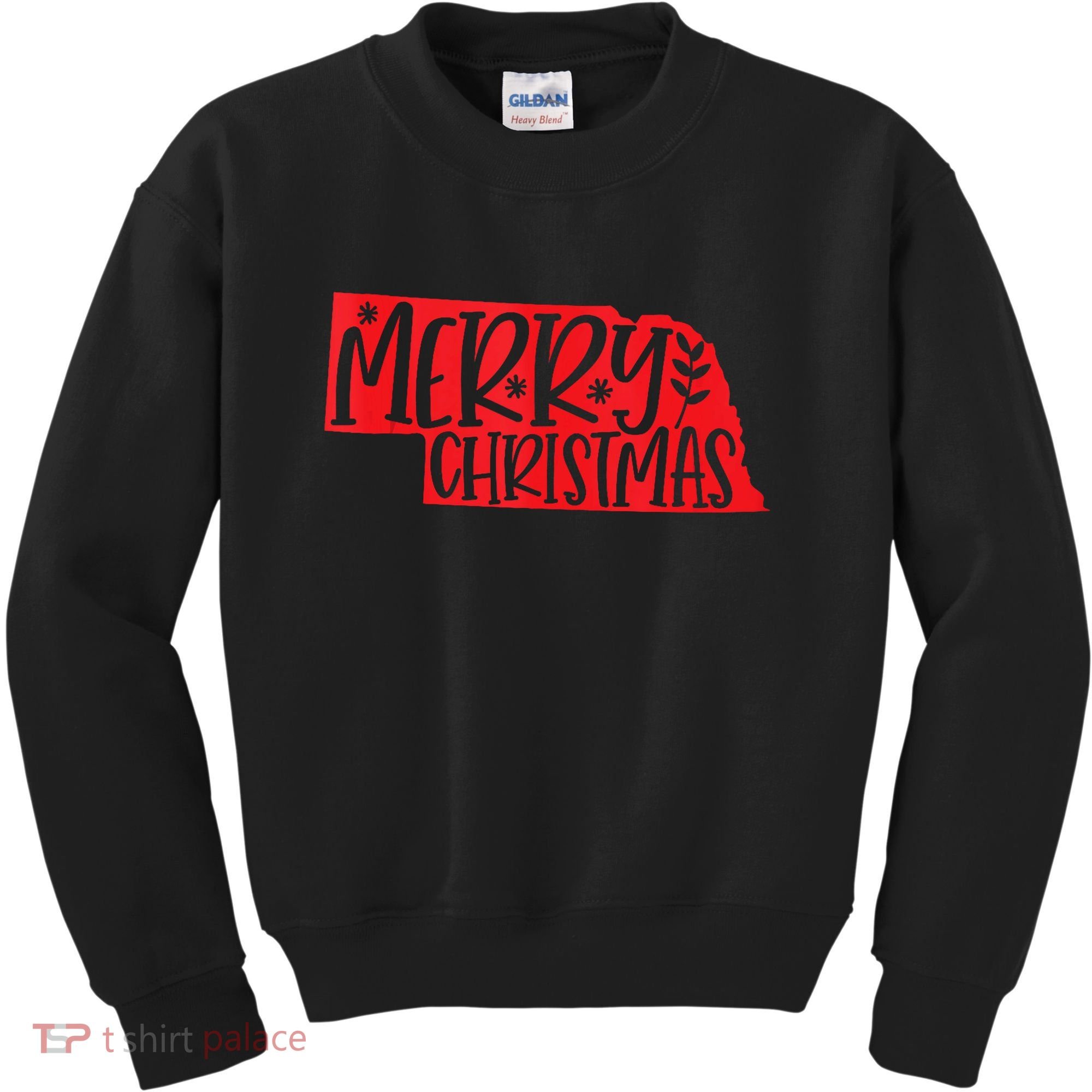 Merry Christmas Nebraska Tank Top Kids Sweatshirt