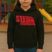 Merry Christmas Nebraska Tank Top Kids Hoodie thumb 3