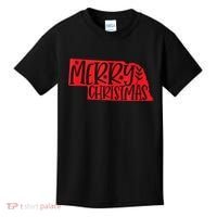 Merry Christmas Nebraska Tank Top Kids T-Shirt thumb 0