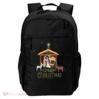 Merry Christmas Nativity Scene North Star Baby Jesus Backpack thumb 0
