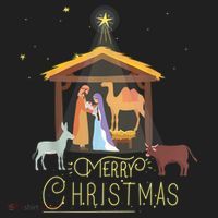 Merry Christmas Nativity Scene North Star Baby Jesus Beanie thumb 2