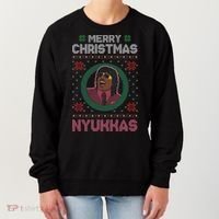 Merry Christmas Nyukkas Funny Christmas Apparel Women's Sweatshirt thumb 0