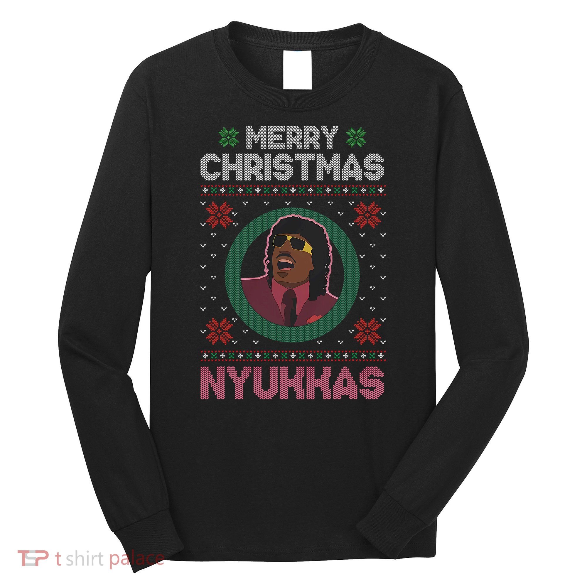 Merry Christmas Nyukkas Funny Christmas Apparel Long Sleeve Shirt