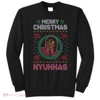 Merry Christmas Nyukkas Funny Christmas Apparel Sweatshirt thumb 0