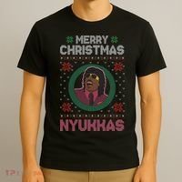 Merry Christmas Nyukkas Funny Christmas Apparel T-Shirt thumb 3