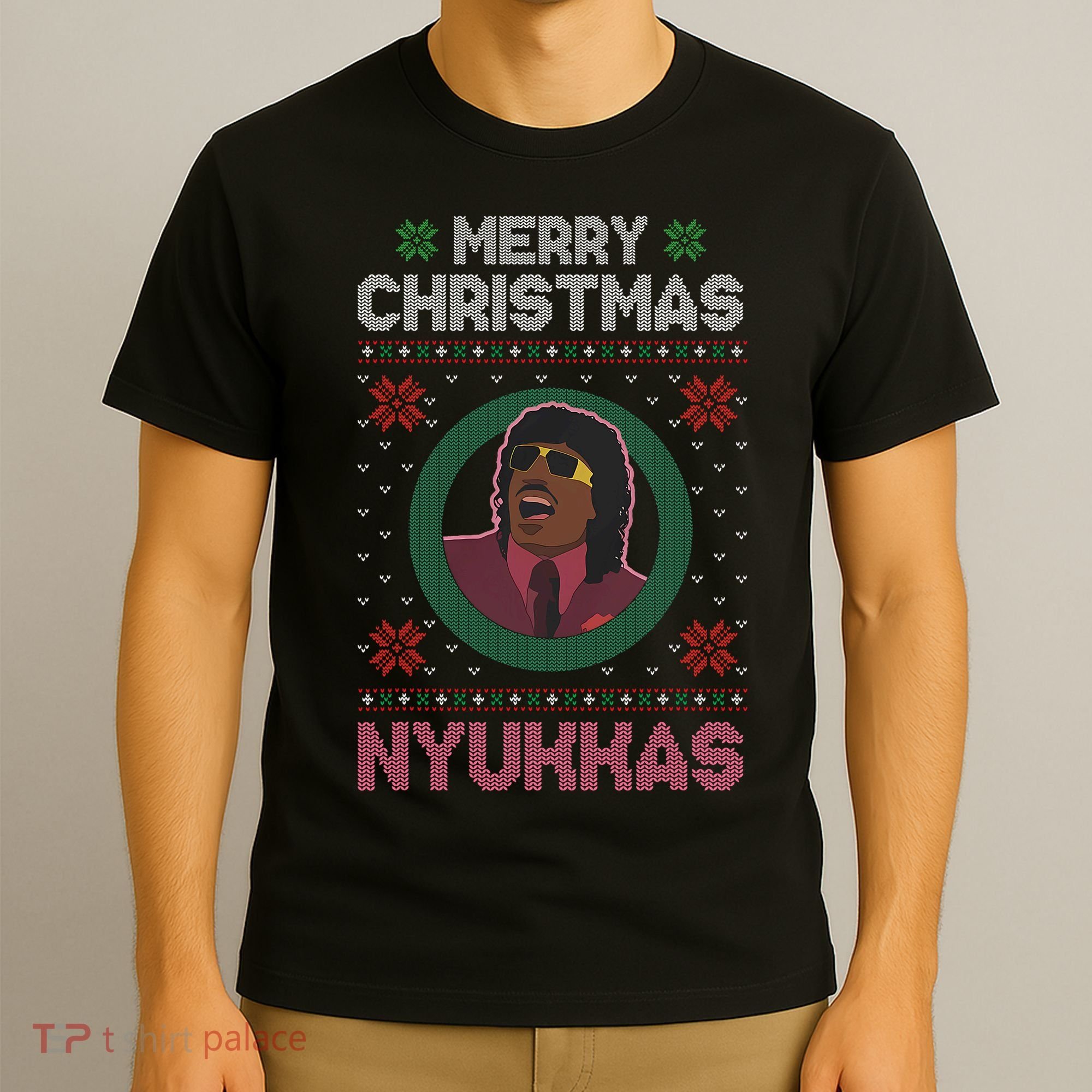 Merry Christmas Nyukkas Funny Christmas Apparel T-Shirt