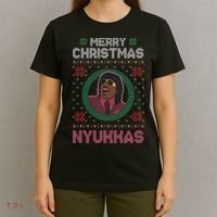 Merry Christmas Nyukkas Funny Christmas Apparel T-Shirt thumb 4