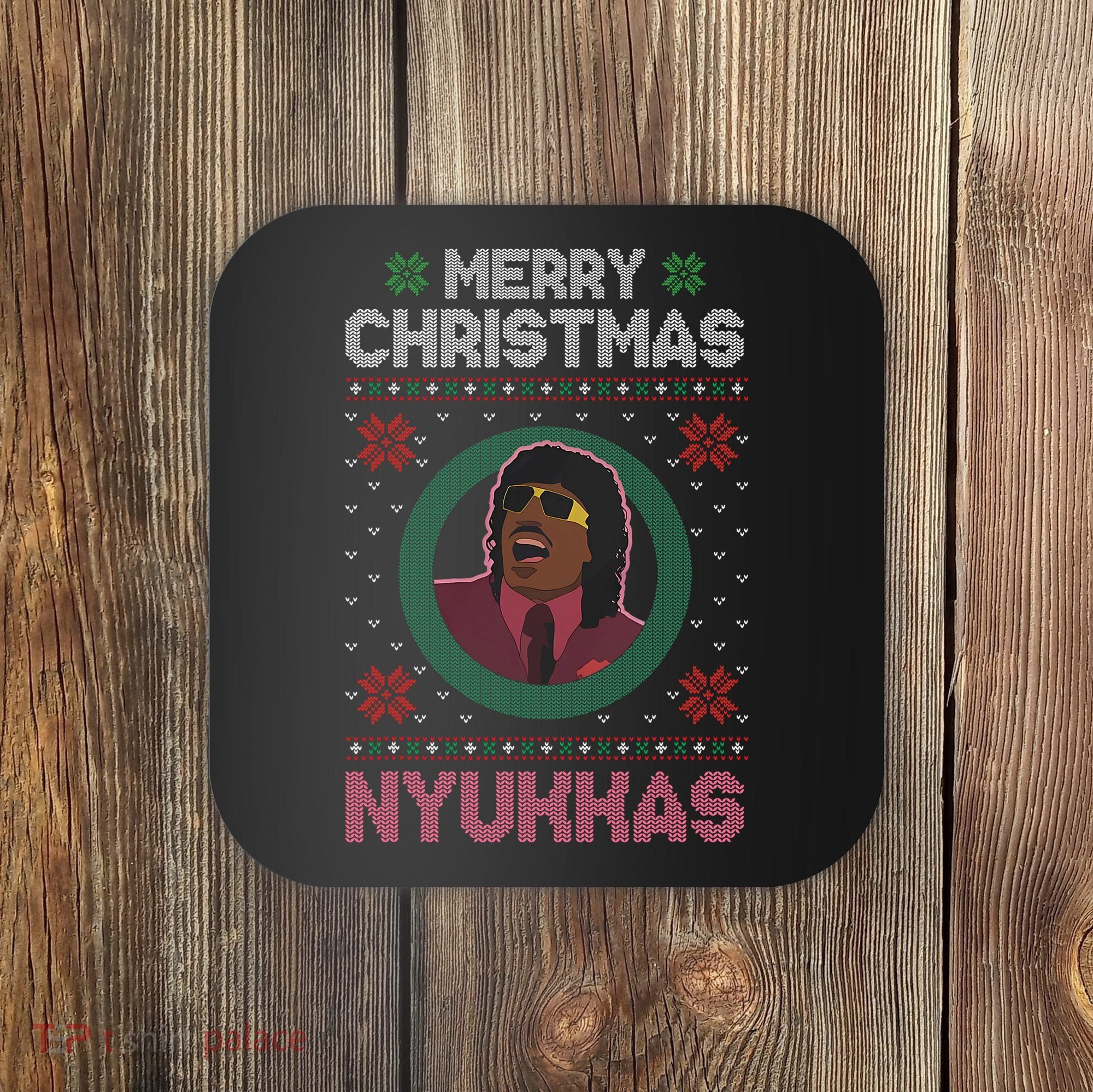 Merry Christmas Nyukkas Funny Christmas Apparel Coaster