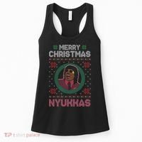 Merry Christmas Nyukkas Funny Christmas Apparel Women's Tank Top thumb 0