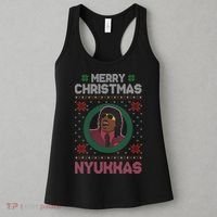 Merry Christmas Nyukkas Funny Christmas Apparel Women's Tank Top thumb 3