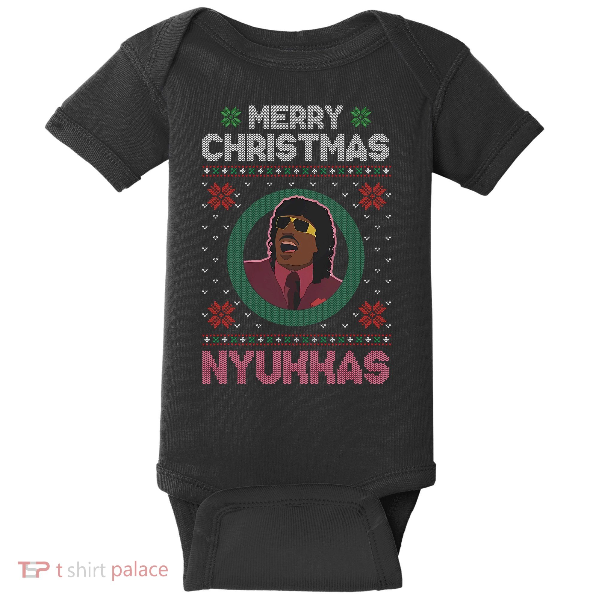 Merry Christmas Nyukkas Funny Christmas Apparel Baby Bodysuit