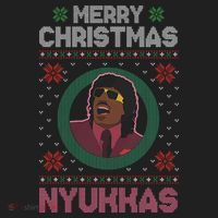 Merry Christmas Nyukkas Funny Christmas Apparel Hat thumb 2