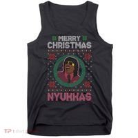 Merry Christmas Nyukkas Funny Christmas Apparel Tank Top thumb 0