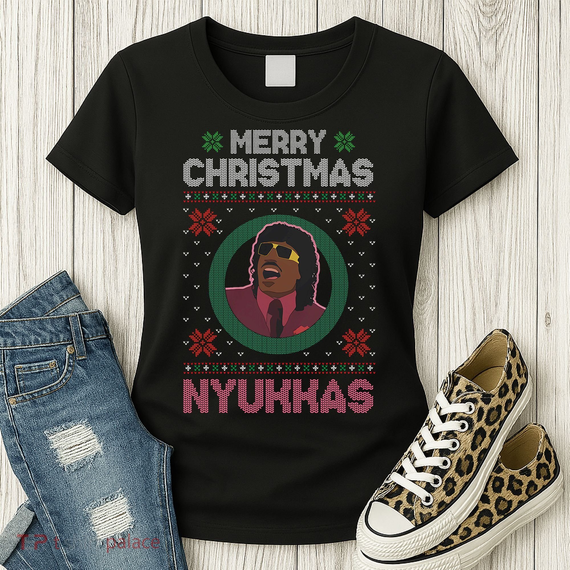 Merry Christmas Nyukkas Funny Christmas Apparel Women's T-Shirt