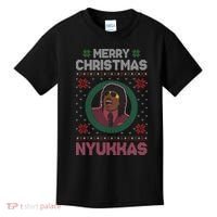 Merry Christmas Nyukkas Funny Christmas Apparel Kids T-Shirt thumb 0