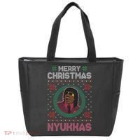 Merry Christmas Nyukkas Funny Christmas Apparel Tote Bag thumb 0