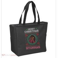 Merry Christmas Nyukkas Funny Christmas Apparel Tote Bag thumb 2