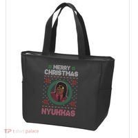 Merry Christmas Nyukkas Funny Christmas Apparel Tote Bag thumb 3