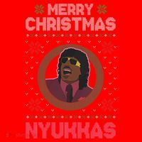 Merry Christmas Nyukkas Funny Christmas Apparel Santa Hat thumb 1