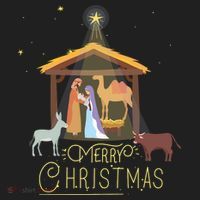 Merry Christmas Nativity Scene North Star Baby Jesus Long Sleeve Hat thumb 2