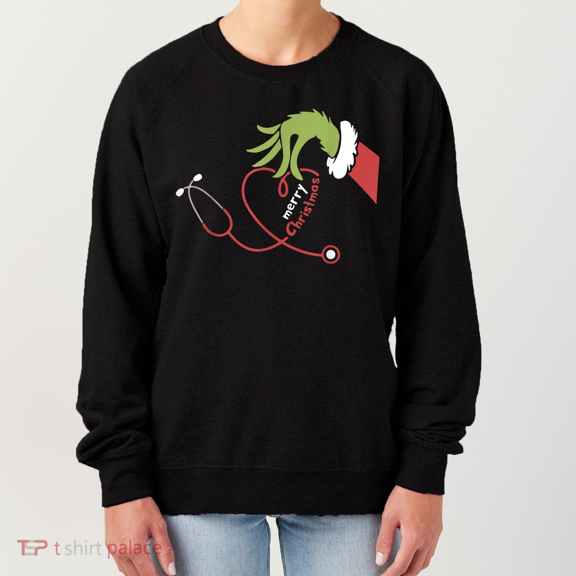 Merry Christmas Nurse Funny Nursing Christmas Women's Sweatshirt