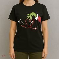 Merry Christmas Nurse Funny Nursing Christmas T-Shirt thumb 4