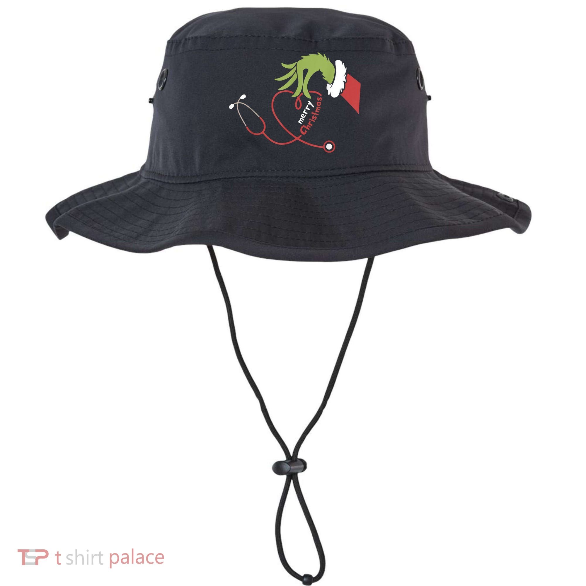 Merry Christmas Nurse Funny Nursing Christmas Bucket Hat