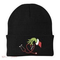 Merry Christmas Nurse Funny Nursing Christmas Beanie thumb 0