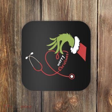 Merry Christmas Nurse Funny Nursing Christmas Coaster