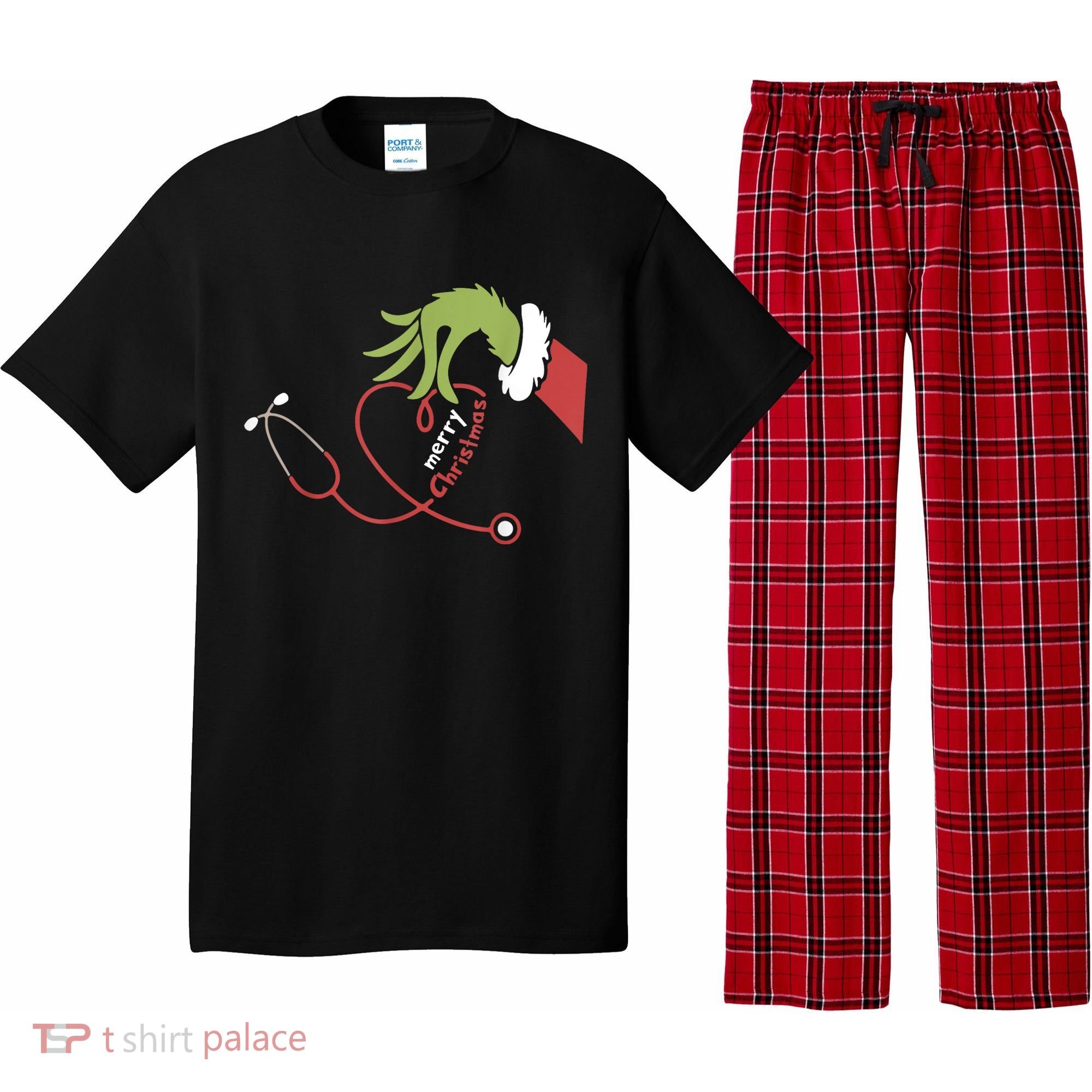 Merry Christmas Nurse Funny Nursing Christmas Pajama Set