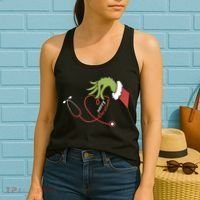 Merry Christmas Nurse Funny Nursing Christmas Women's Tank Top thumb 2