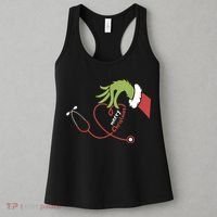 Merry Christmas Nurse Funny Nursing Christmas Women's Tank Top thumb 3