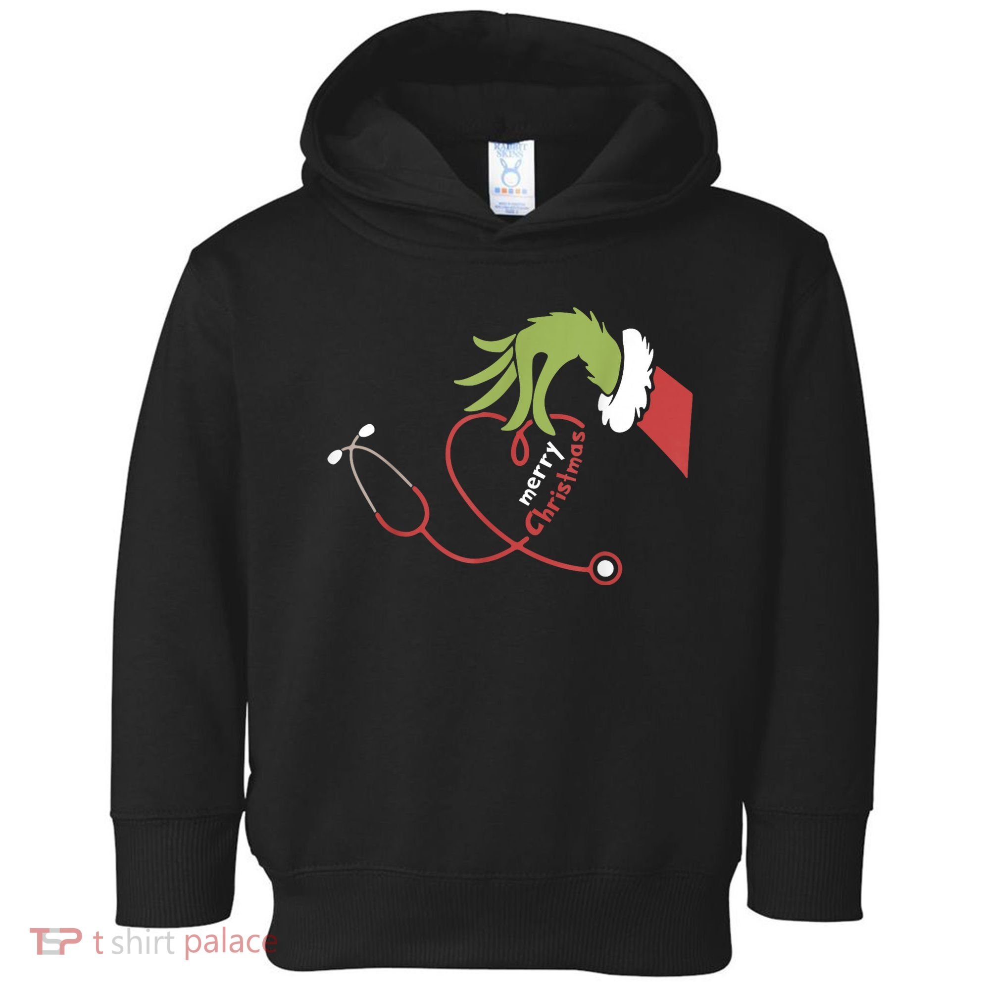 Merry Christmas Nurse Funny Nursing Christmas Toddler Hoodie
