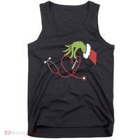 Merry Christmas Nurse Funny Nursing Christmas Tank Top thumb 0