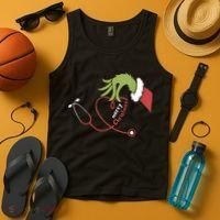 Merry Christmas Nurse Funny Nursing Christmas Tank Top thumb 4