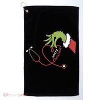 Merry Christmas Nurse Funny Nursing Christmas Golf Towel thumb 0