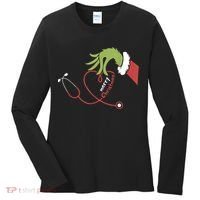 Merry Christmas Nurse Funny Nursing Christmas Women's Long Sleeve Shirt thumb 0