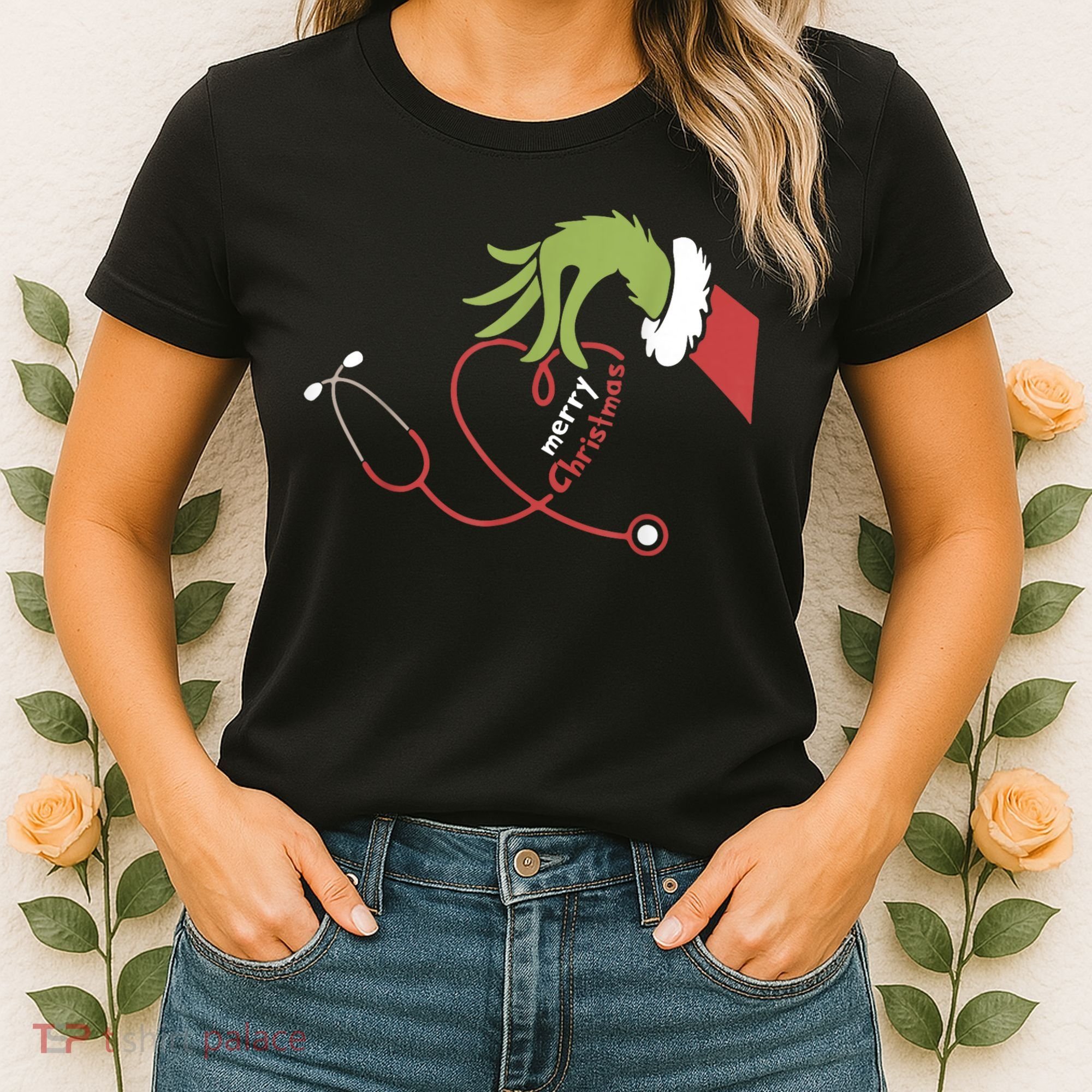 Merry Christmas Nurse Funny Nursing Christmas Women's T-Shirt