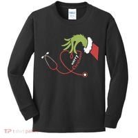 Merry Christmas Nurse Funny Nursing Christmas Kids Long Sleeve Shirt thumb 0