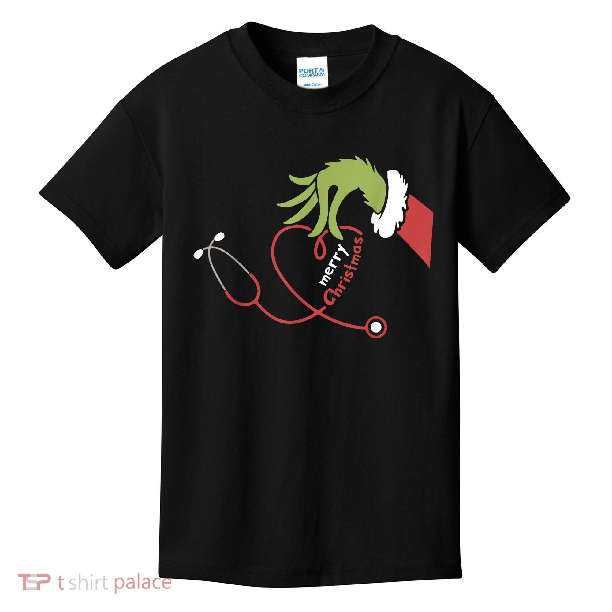 Merry Christmas Nurse Funny Nursing Christmas Kids T-Shirt