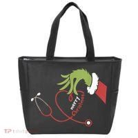 Merry Christmas Nurse Funny Nursing Christmas Tote Bag thumb 0