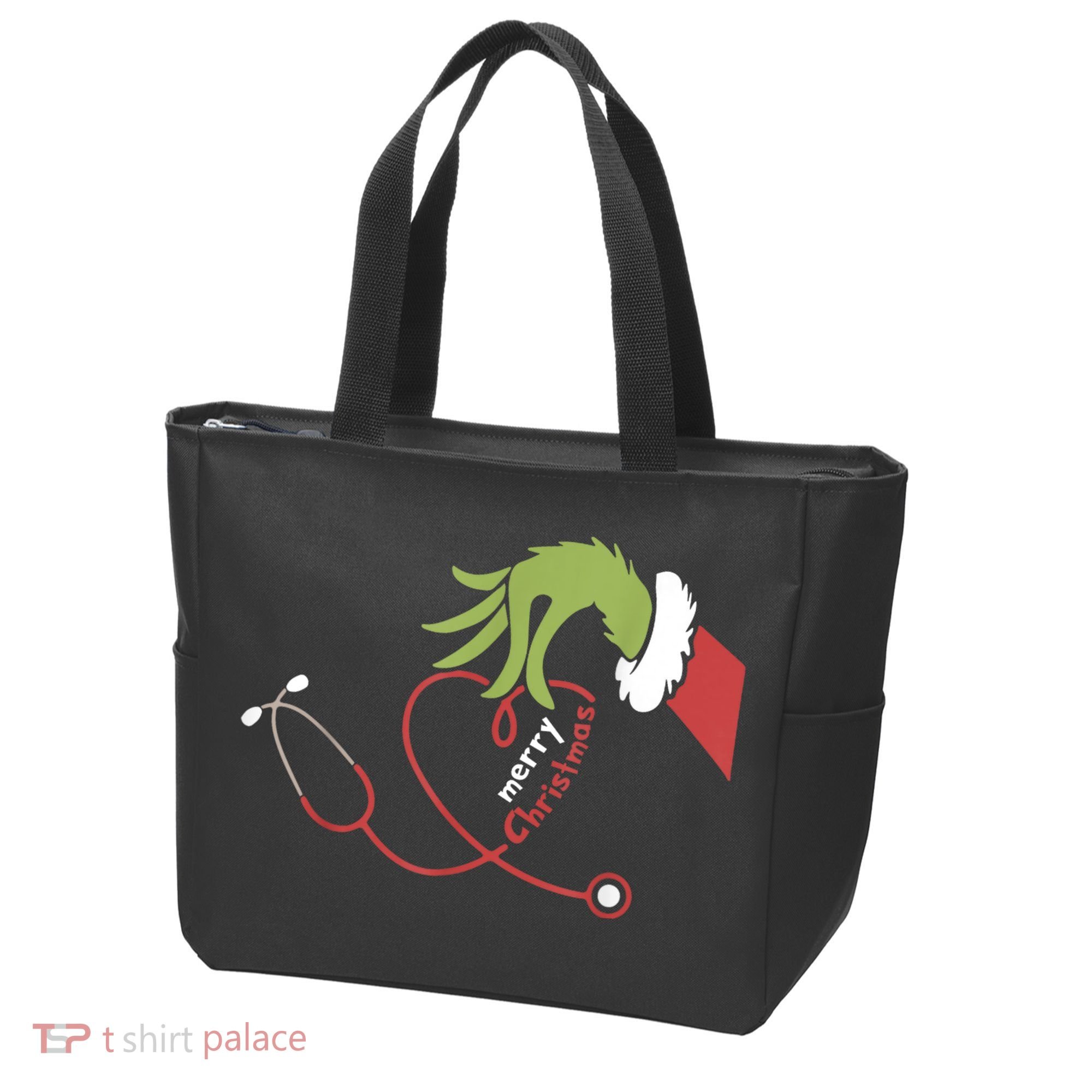 Merry Christmas Nurse Funny Nursing Christmas Tote Bag